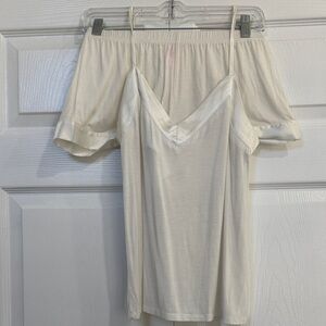 Elegant Cream Women's Sleepwear Top